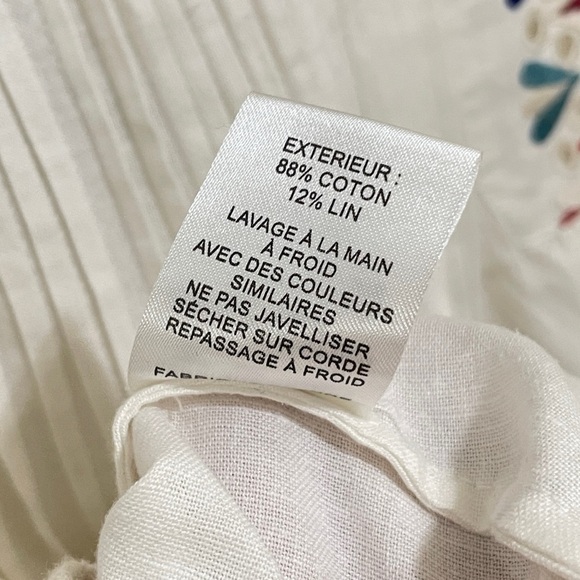 NWT Sea New York Embroidered Women's Flutter Sleeve Top, XS - Picture 15 of 15